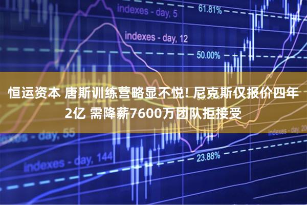 恒运资本 唐斯训练营略显不悦! 尼克斯仅报价四年2亿 需降薪7600万团队拒接受